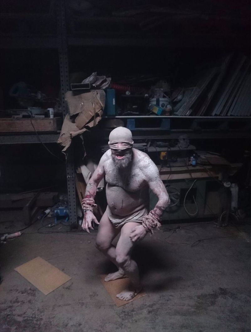 a dark song demon creature sfx make up design