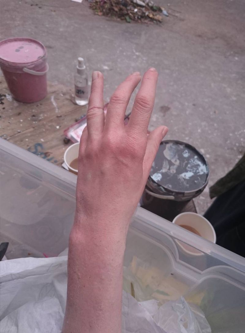 silicone hand