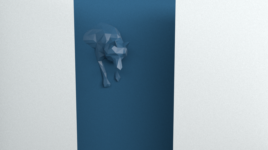 google valesco dublin low poly sculpture 3d render