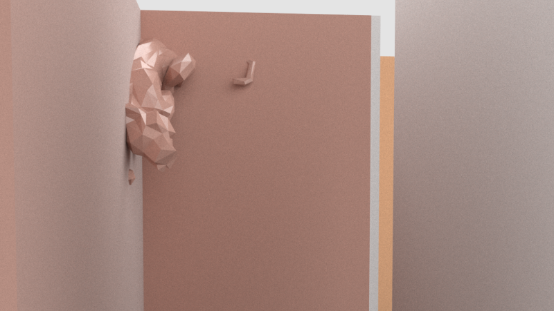 google valesco dublin low poly sculpture 3d render