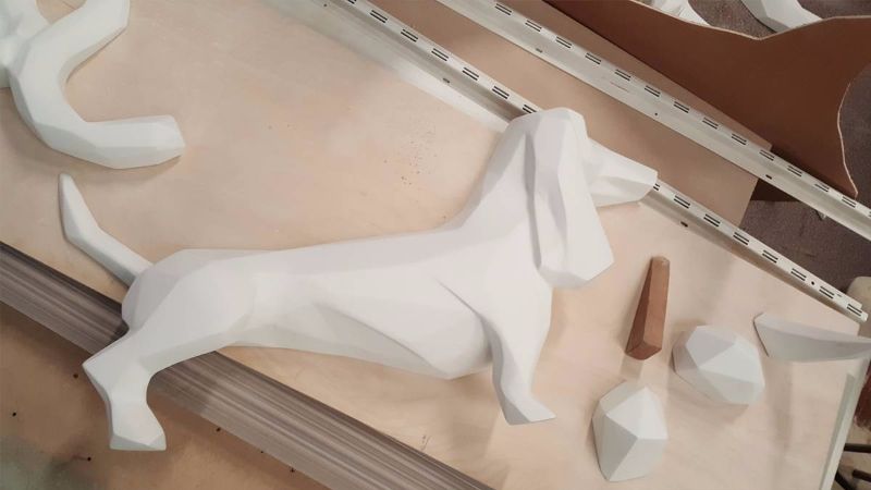 google valesco dublin low poly sculpture
