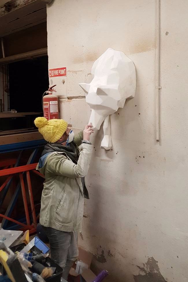google valesco dublin low poly sculpture