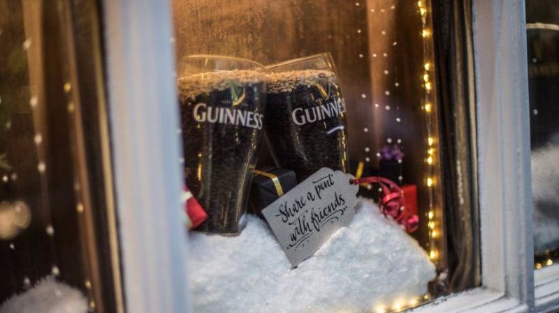 guinness window display