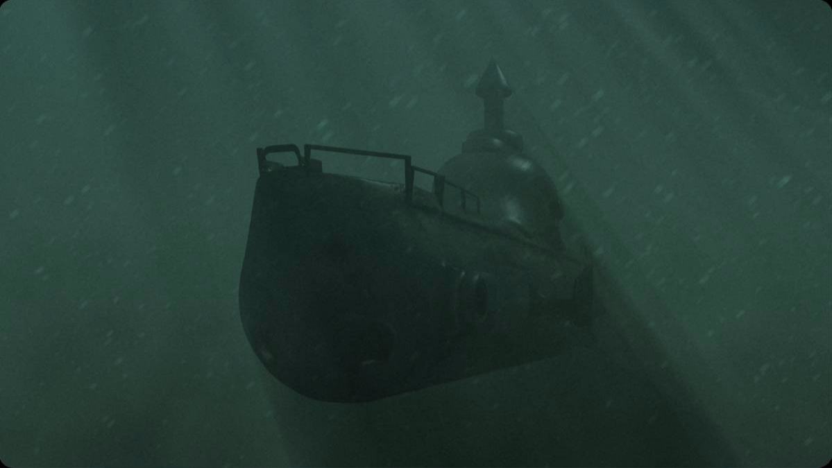 german u-boat 3D model VFX