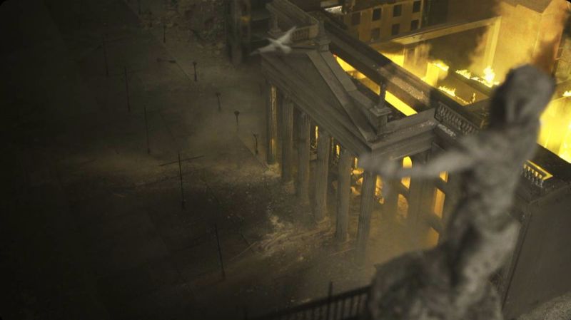 scale model GPO on fire dublin 1916 easter rising