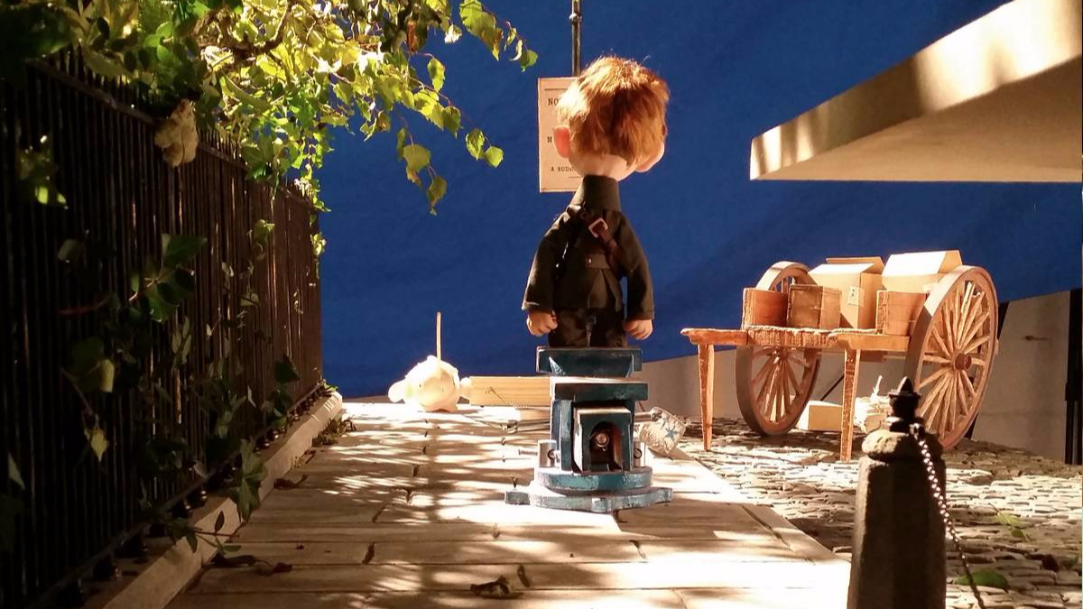 a terrible hullabaloo vinny byrne puppet on miniature set