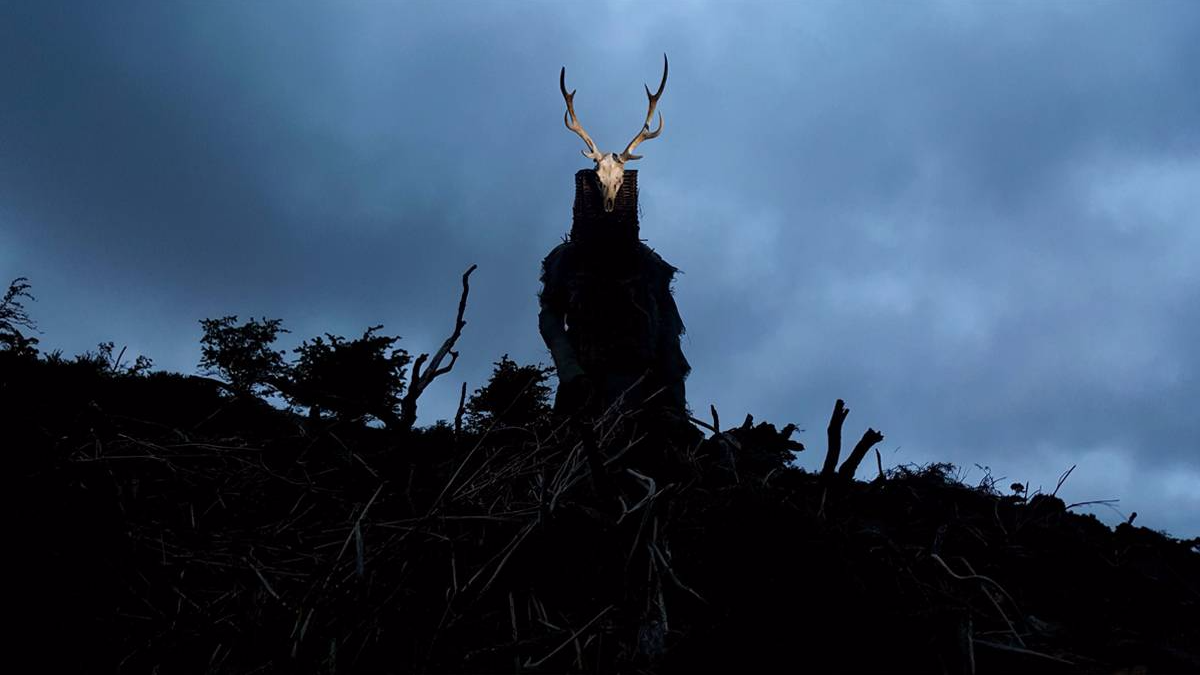 horned creature costume design