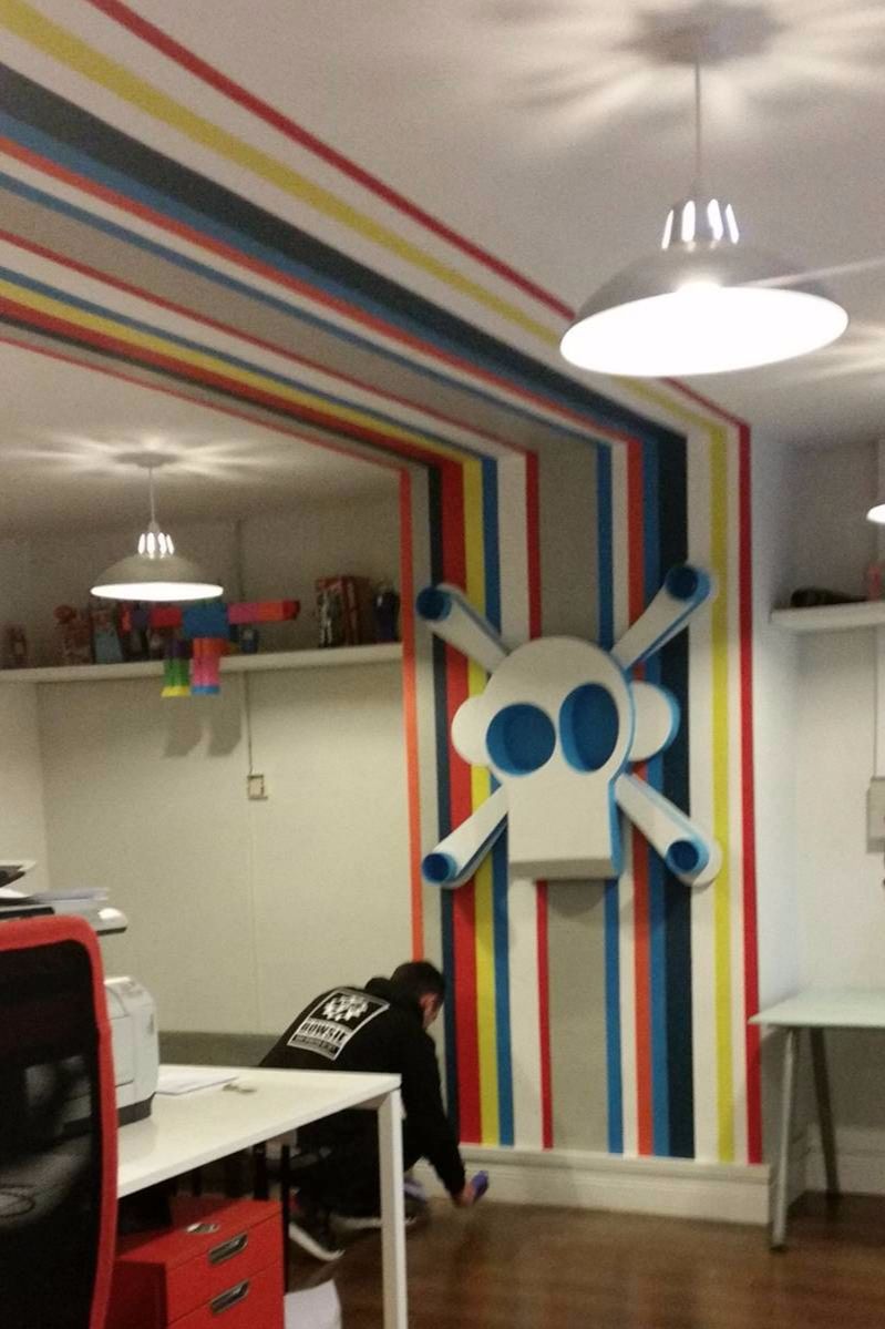 mutiny recording studio logo sculpture