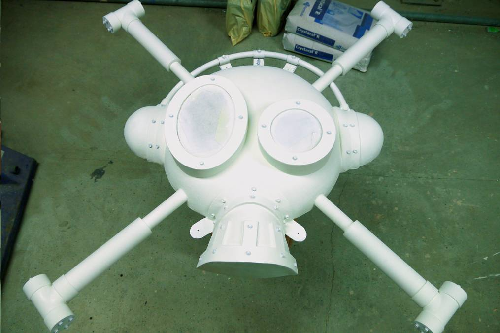 mutiny recording studio logo sculpture