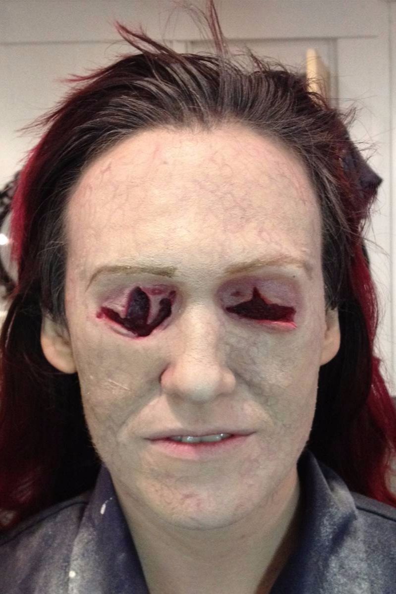 missing eyes prosthetic sfx make up
